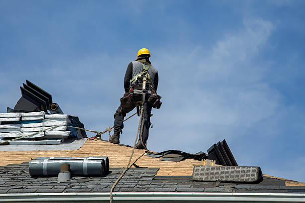 Professional Storm Damage Roof Repair technician working in Twin Peaks, CA